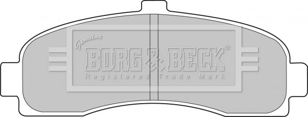 BORG & BECK Комплект тормозных колодок, дисковый тормоз BBP1541